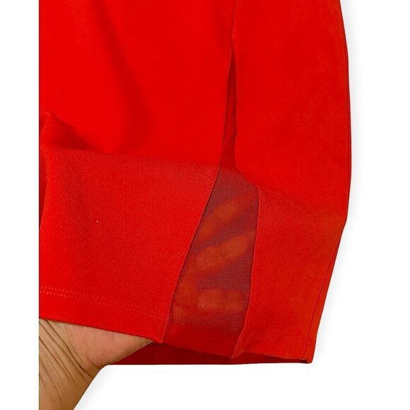 Victor Glemaud Cap Sleeve Bodycon Mini Dress, Red, Size XL, New with tag - Picture 14 of 16